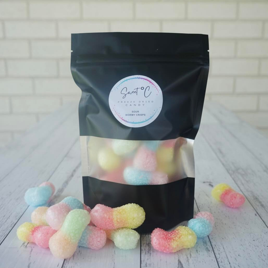 Sour Wormy Crisps | Freeze Dried Sour Worms